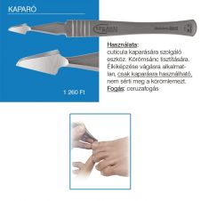 Rozsdamentes Pedikûr kaparó nem vág