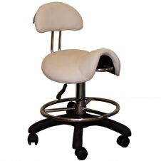 Munkaszék - Alma lábtartóval és háttámlával Fehér