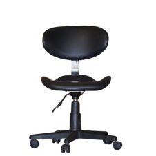 Munkaszék - Alíz lábtartó nélkül háttámlával Fekete