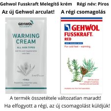 Gehwol Fusskraft  Melegíto lábápolókrém termékminta 5 ml  Régi név Piros