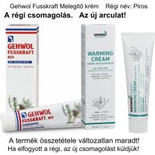 Melegítõ lábápoló krém   Régi név: Piros
