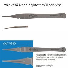 Rozsdamentes hajlított vájtvésõ