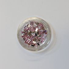 Strasszkõ Téglalap PINK 1